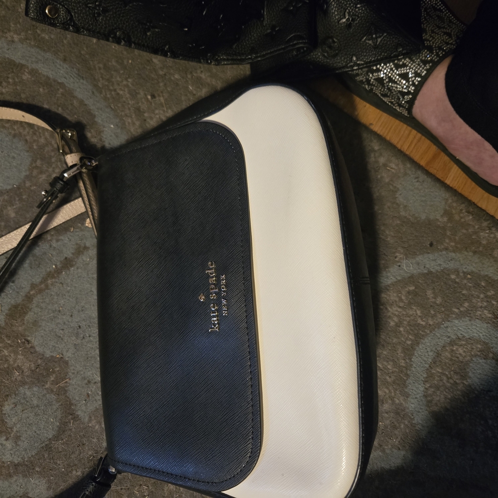 kate spade Two-Tone Black and White Crossbody Bag